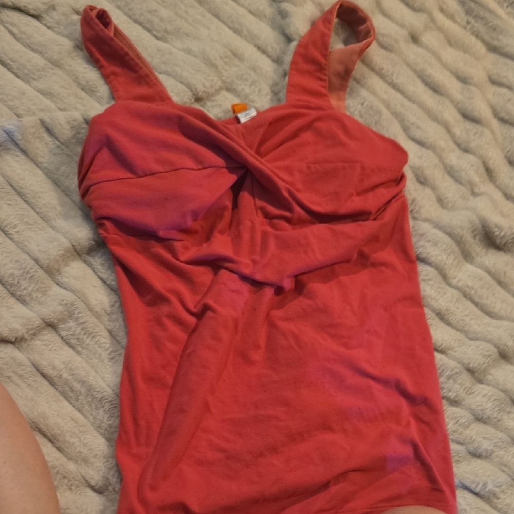 Lucy Red Sleeveless Bodysuit